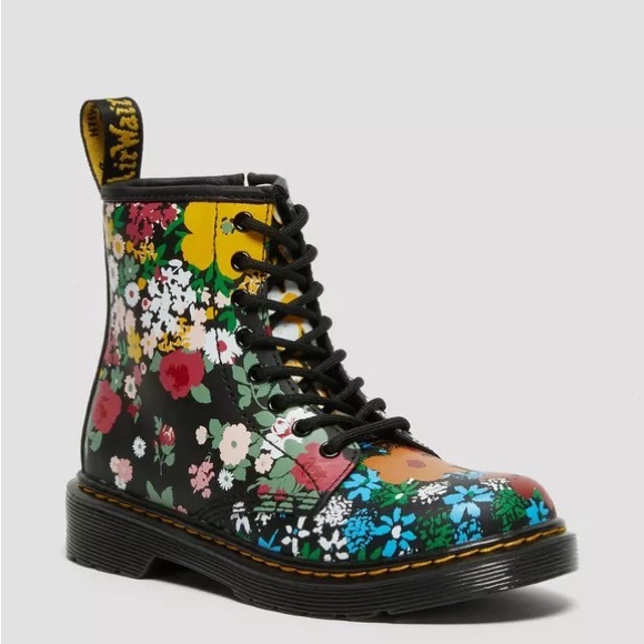 Dr. Martens 1460 Floral Mashup Boot - Picture 1 of 9